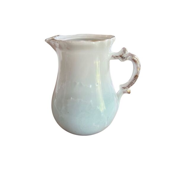 Vintage Cloud Creamer Gold Blue White 535 Mark 4 Inch Unique Collectors Piece - Picture 4 of 13